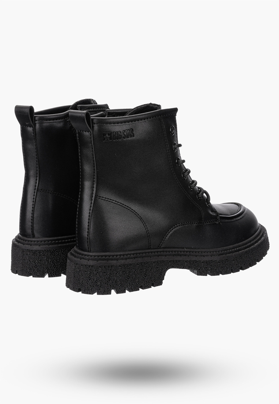 Buty Damskie BIG STAR Botki Ocieplane Czarne OO274A124