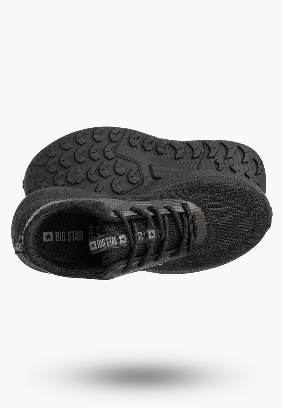 Sneakersy Damskie BIG STAR Buty Sportowe Na Platformie Czarne TT274344