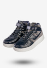 Sneakersy Dziecięce Buty Zimowe Na Rzepy Wysokie Granatowe