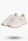Sneakersy Damskie Skórzane Buty Niskie Casual Półbuty Białe Jezzi OL39-5