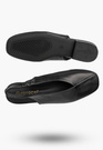 Baleriny Damskie Ekoskóra Slingback Buty z odkrytą piętą Czarne Potocki 26-20335