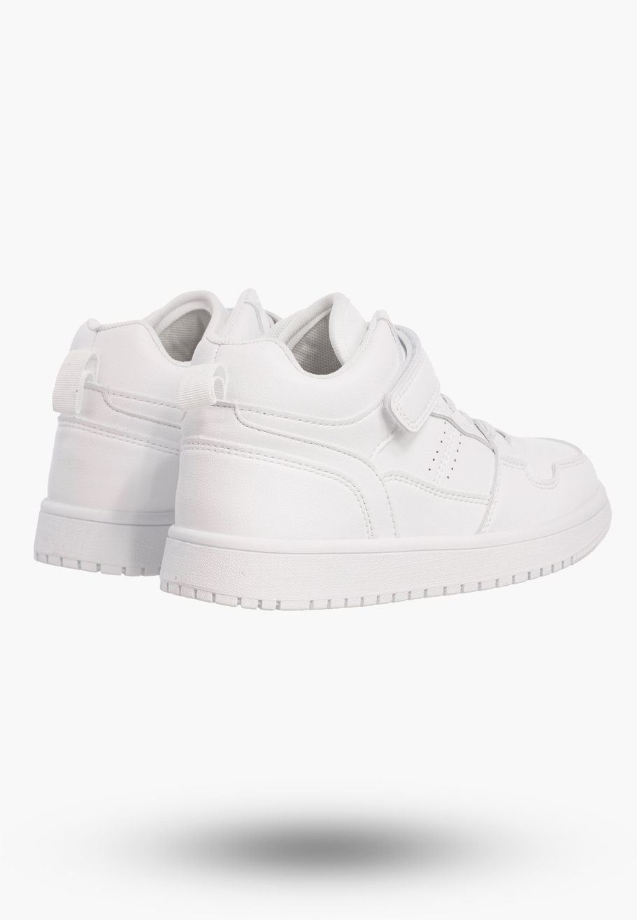 Buty Dziecięce Sneakersy Białe Na Rzepy Sportowe Za kostkę TC823