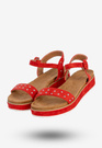 Sandały Damskie Buty Na Lato Lekkie Wygodne Czerwone Goodin GD-OC-302