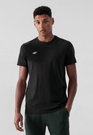 Koszulka Męska 4F T-shirt Z Logo Regular Czarny NOSH4-TSM003B