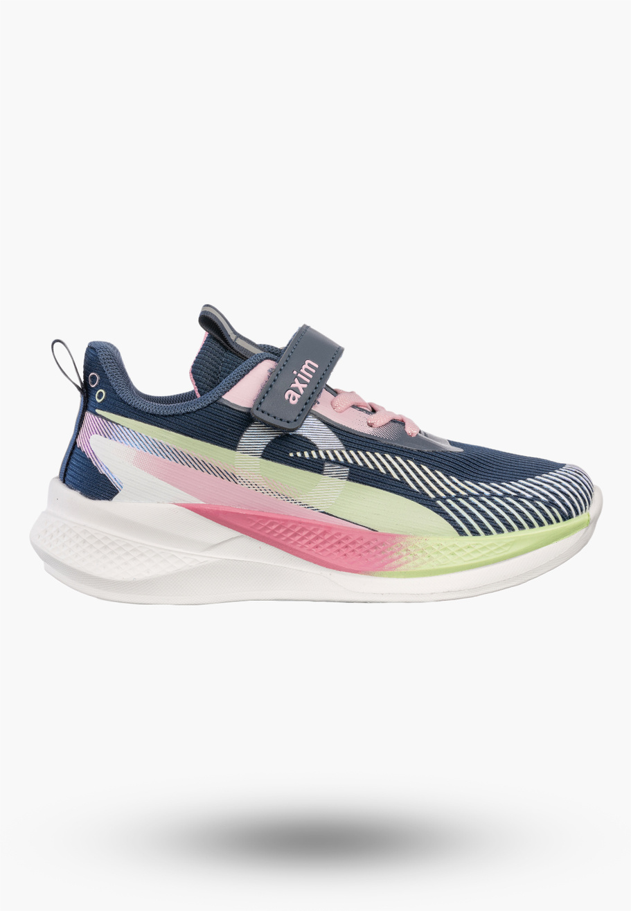 Buty Sportowe Dziecięce Sneakersy Na Rzepy Lekkie Granatowe Axim
