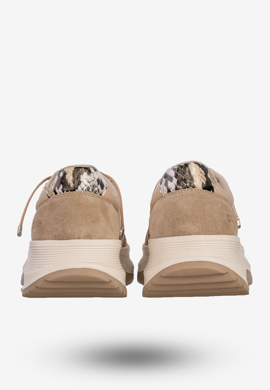 Sneakersy Damskie BIG STAR Skórzane Buty Sportowe Półbuty Beżowe RR274A345