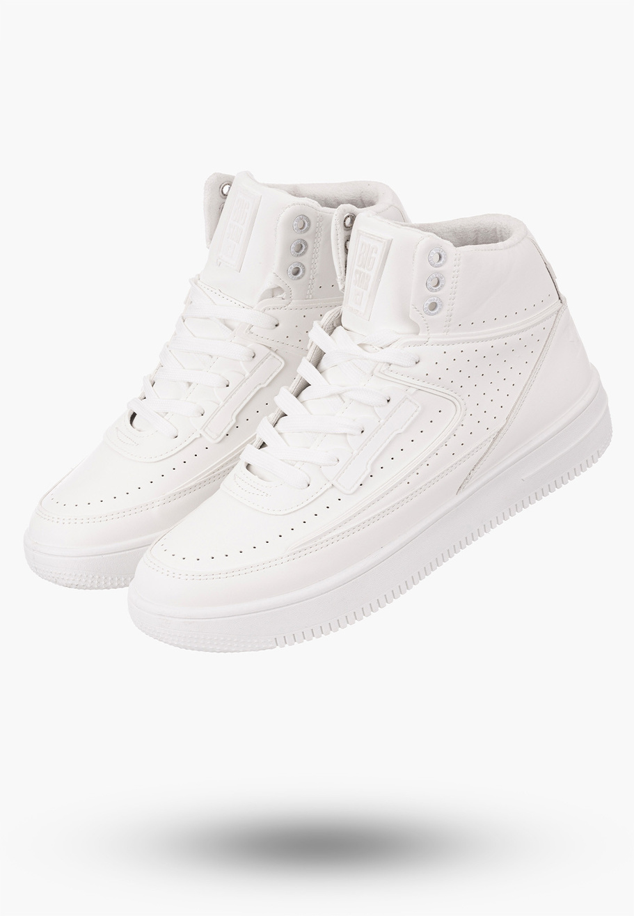 Buty Męskie BIG STAR Trampki Ocieplane Białe OO174553