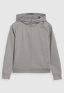 Bluza Chłopięca 4F Sportowa Treningowa Rozpinana Z Kapturem Szara 4FJWSS25TFSWM557