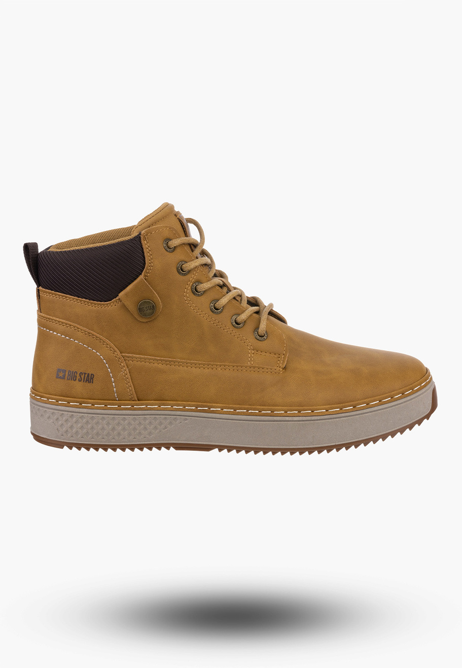 Buty Męskie BIG STAR Trzewiki Camel Eko Skóra OO174561