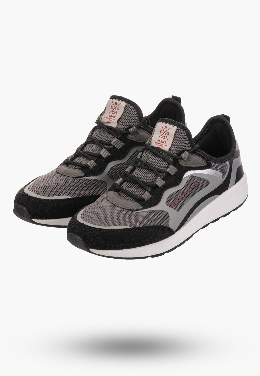 Buty Damskie Cross Jeans Sneakersy Sportowe Czarne HH2R4058C