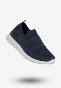 Sneakersy Dziecięce Wsuwane Buty Sportowe Półbuty Granatowe Apawwa Z516