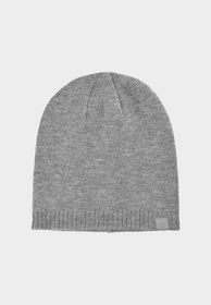 Czapka Męska 4F Zimowa Beanie Nieocieplana Dwuwarstwowa Szara 4FWAW24ACAPM458