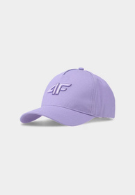 Czapka z daszkiem 4F Dziecięca Kaszkietówka Sportowa Fioletowa 4FJWSS25ACABU388