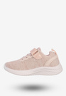 Sneakersy Dziecięce Na Rzepy Buty Sportowe Półbuty Pudrowy Róż Apawwa Z2405P