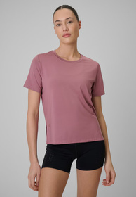 Koszulka T-shirt Damska 4F Sportowa Treningowa Luźna 4FDry Pudrowy Róż 4FWSS26TFTSF1847