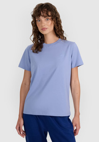 Koszulka Damska 4F T-shirt Regular Gładki Denim 4FWAW25TTSHF2970