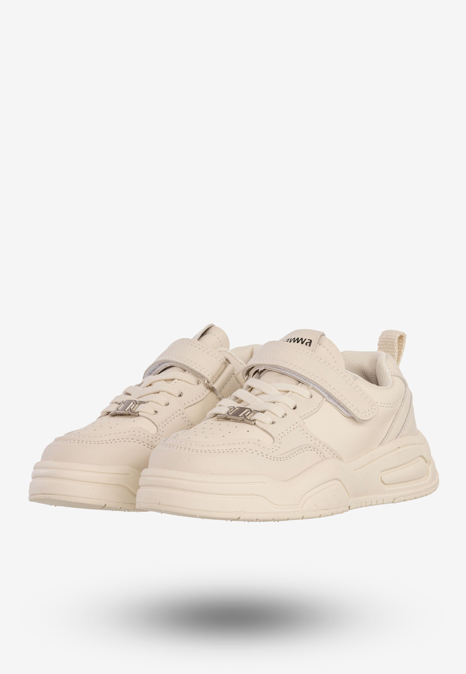 Sneakersy Dziecięce Na Rzepy Buty Sportowe Skórzana Wkładka Apawwa