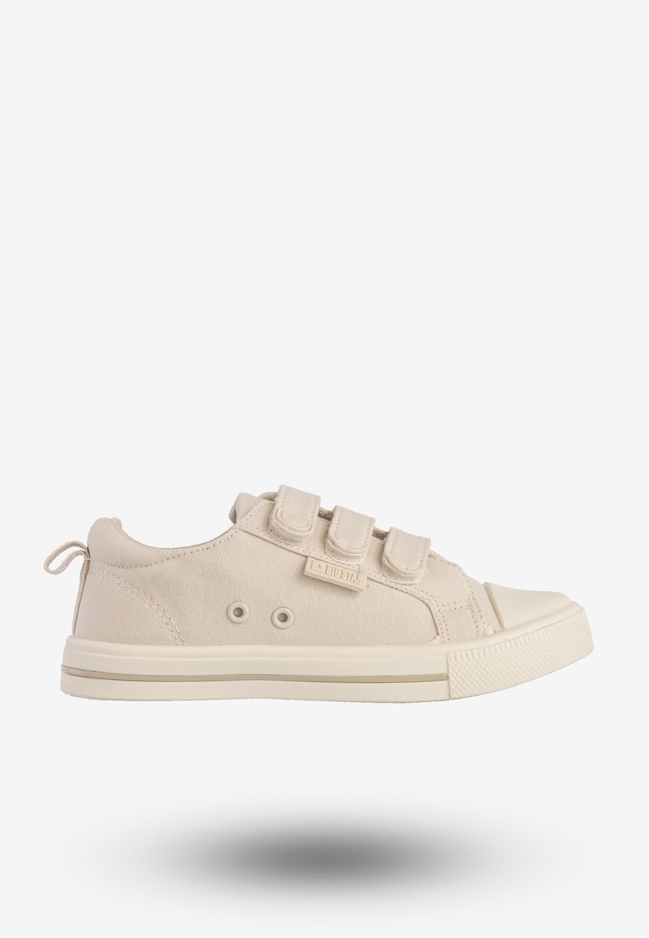 Trampki Dziecięce BIG STAR Buty Na Rzepy Beżowe NN374119