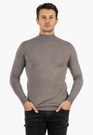 Półgolf Męski Slim Fit Szary