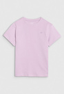 Koszulka Dziewczęca 4F T-shirt Oversize Z Logo Jasny Róż 4FJWSS25TTSHF2326