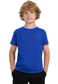 Koszulka Chłopięca 4F T-shirt Z Logo Kobalt 4FJWAW25TTSHM2399