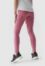 Legginsy Dziewczęce Spodnie 4F Bawełna Dzianinowe Różowe 4FJWSS24TTIGF130
