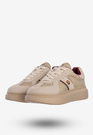 Sneakersy Damskie Skórzane Buty Na Platformie Półbuty Beżowe Daniel Lopez SS2D4003