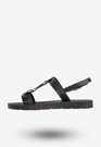 Sandały Damskie Ekoskóra Buty Eleganckie Na Lato Czarne Filippo DS6885/25BK
