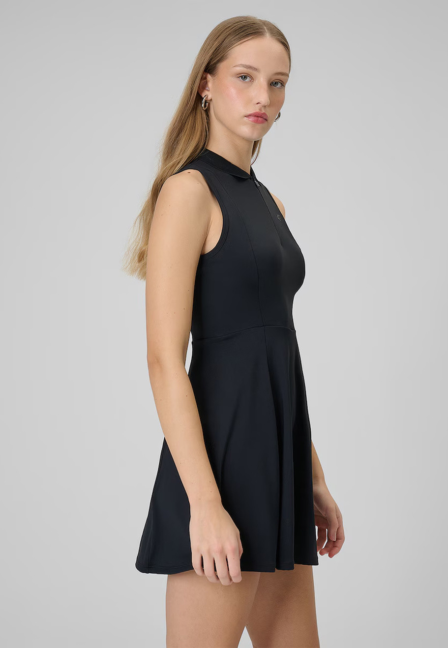 Sukienka Sportowa Damska 4F Tenisowa Slim Na Ramiączkach Czarna 4FWSS26TDREF183