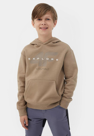 Bluza Chłopięca 4F z kapturem camel