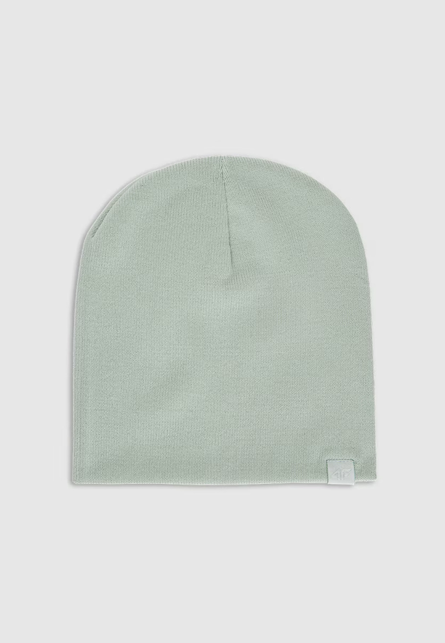 Czapka Dziewczęca 4F Beanie Zimowa Dwuwarstwowa Miętowa 4FJWAW25ACAPU602
