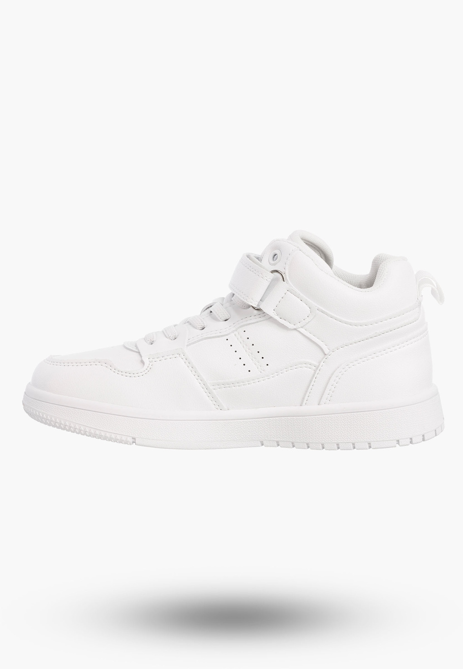 Buty Dziecięce Sneakersy Białe Na Rzepy Sportowe Za kostkę TC823