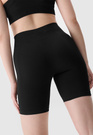 Kolarki Damskie 4F Sportowe Legginsy Spodenki Bezszwowe Treningowe Czarne 4FRSS24TFSHF694
