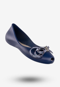 Baleriny Damskie Buty Wsuwane Lekkie Półbuty Zapachowe Granatowe ZAXY W285027