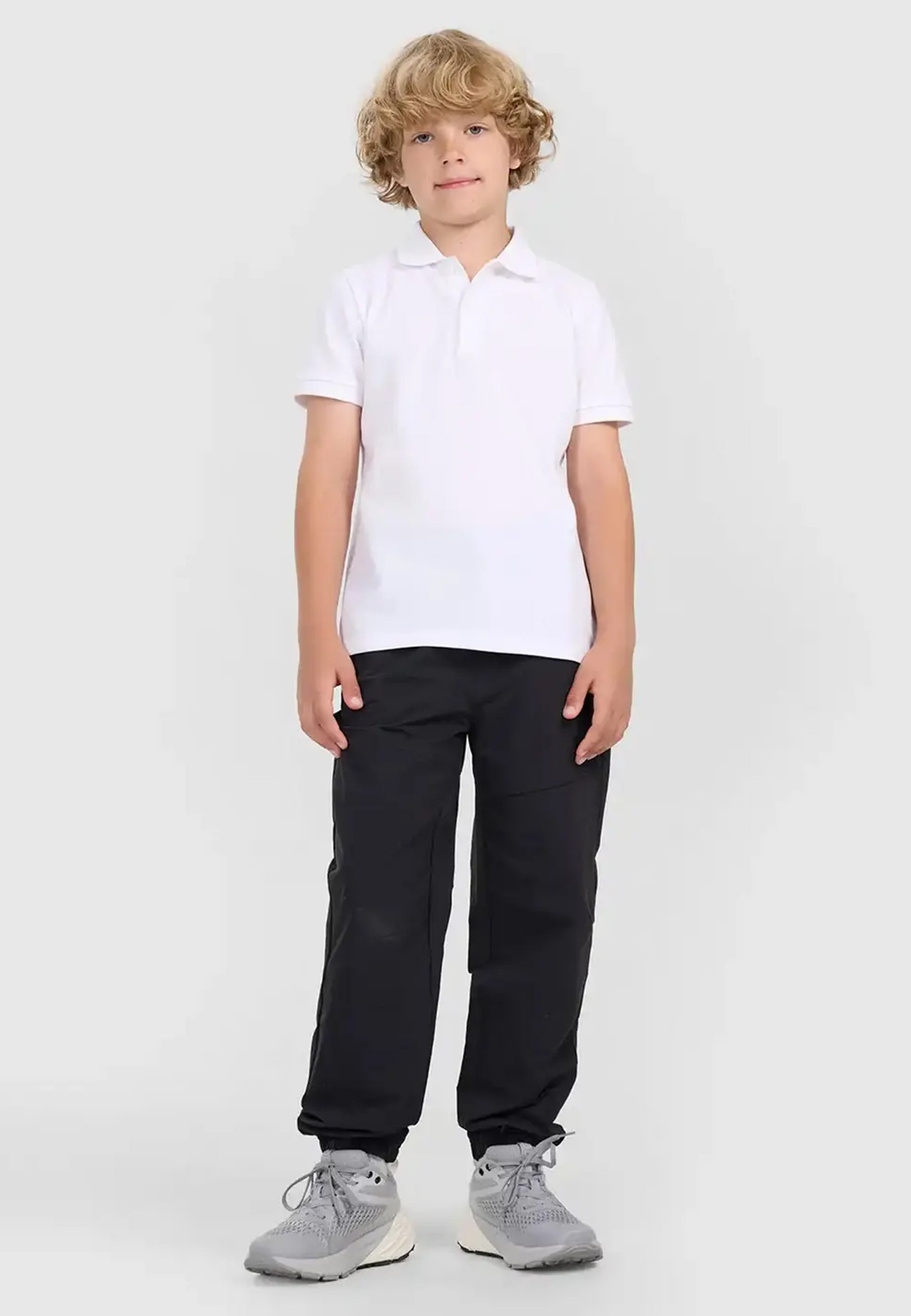 Koszulka Chłopięca 4F T-shirt Polo Z Kołnierzem Biały 4FJWAW25TPTSM614