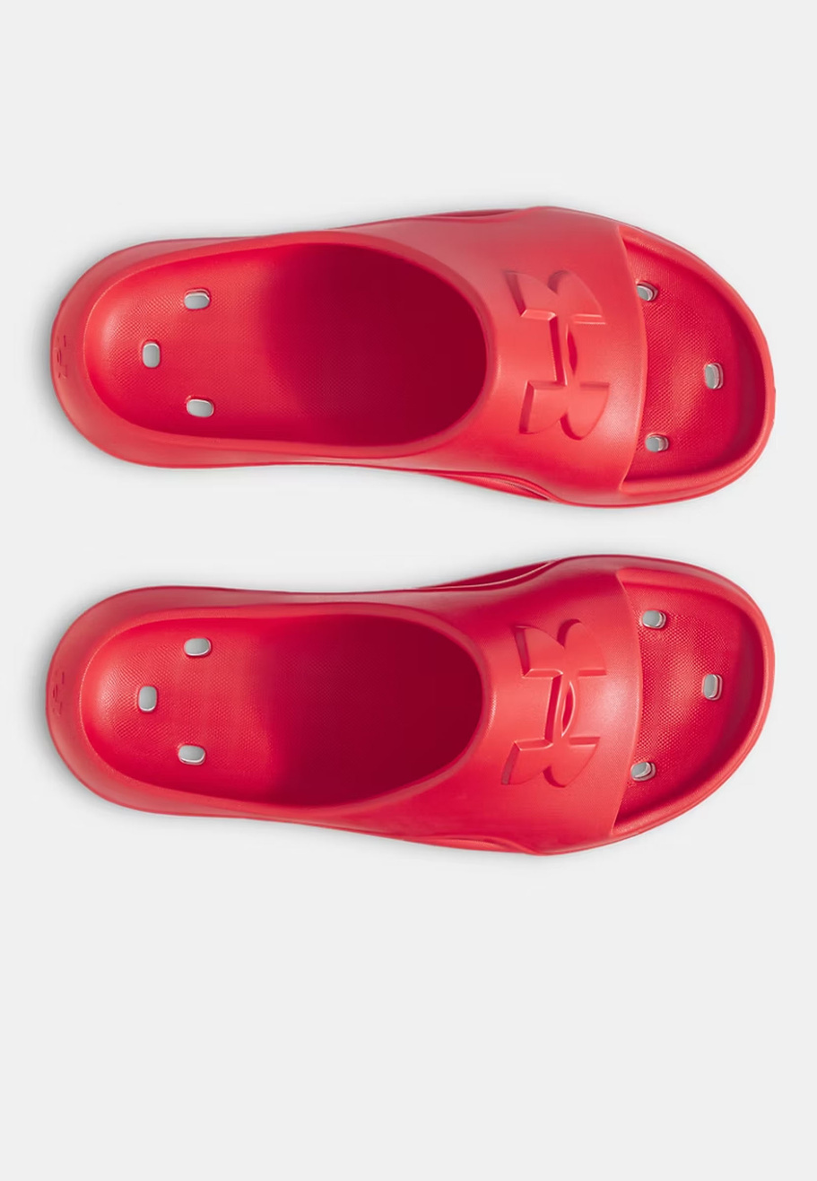 Klapki Męskie Under Armour Buty Klasyczne Sportowe Czerwone UA Locker V