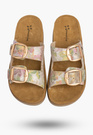 Klapki Damskie Skórzane Buty Letnie Z Klamrami Multikolor Maciejka P7537-39/00-5
