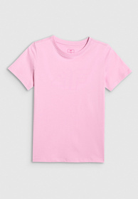 Koszulka Dziewczęca 4F T-shirt Sportowy Regular Różowy 4FJWSS26TTSHF3004