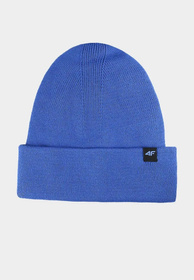 Czapka 4F Zimowa Beanie Uniseks Kobalt 4FWAW25ACAPU556