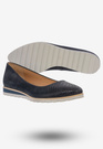 Półbuty Damskie Buty Skórzane Eleganckie Granatowe eSKa 1126