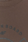 Koszulka Męska 4F T-shirt Z Nadrukiem Regular Brązowa 4FWAW25TTSHM3138