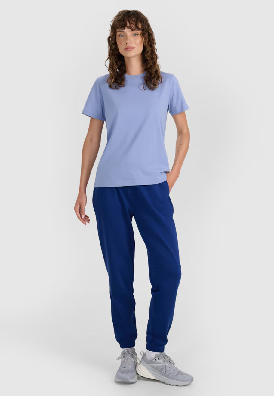 Koszulka Damska 4F T-shirt Regular Gładki Denim 4FWAW25TTSHF2970