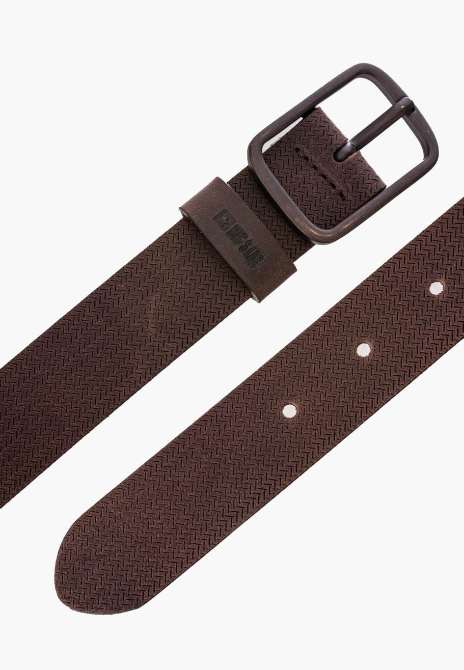 Pasek BIG STAR Skórzany Brązowy OO675003
