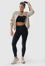 Legginsy Damskie 4F Spodnie dresowe czarne 4FWMM00TTIGF195