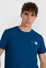 Koszulka Męska 4F T-shirt Z Nadrukiem Regular Granatowa 4FWAW25TTSHM3131
