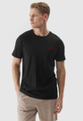 Koszulka Męska 4F Czarny Sportowy T-shirt Regular 4FWSS24TTSHM1887