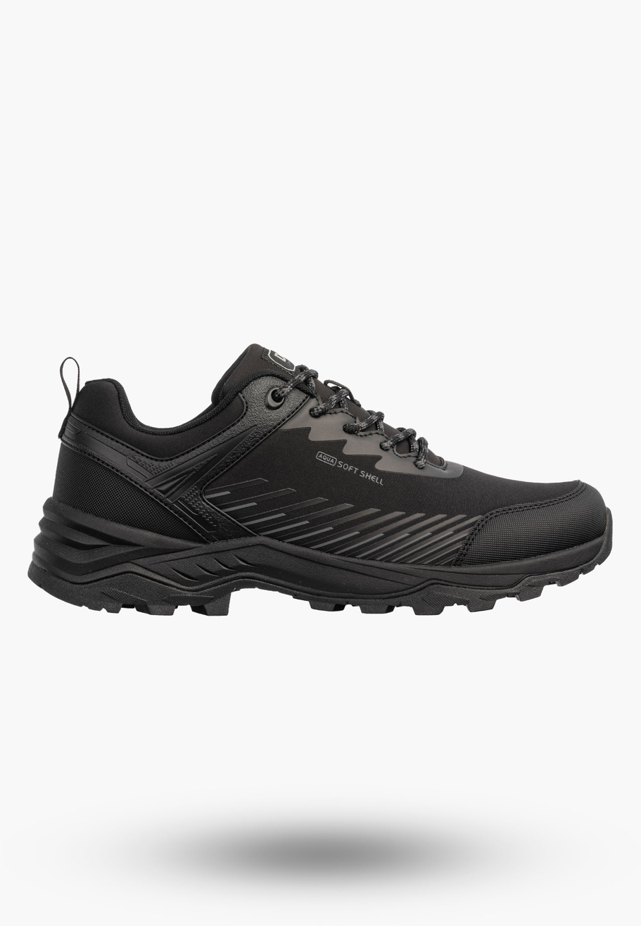 Buty Trekkingowe Męskie DK Softshell Sportowe Wodoodporne Czarne