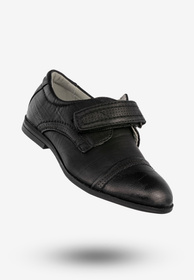Półbuty Wizytowe Chłopięce Buty Na Rzepy Czarne Apawwa