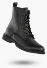 Botki Damskie Skórzane Buty Ocieplane Na Zimę Wysokie Czarne Filippo DBT6520/25BK