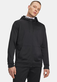 Bluza Męska Under Armour Fleece Sportowa Rozpinana z Kapturem Czarna